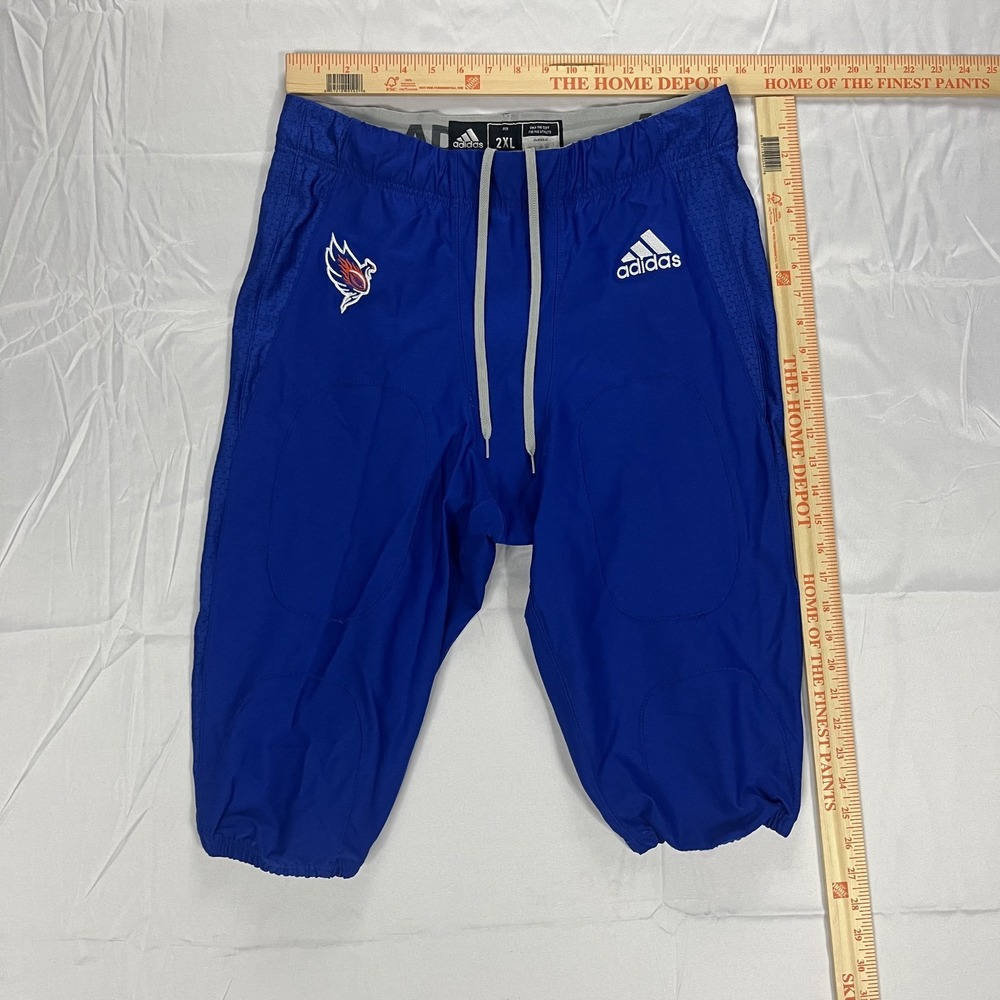 Adidas Men's 2XL Integrated Football Pants Royal Blue 3/4 Team Gear